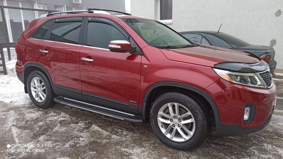 Бокові пороги Bosphorus Grey (2 шт., алюміній) 2010-2013 для Kia Sorento XM рр | Зображення 6