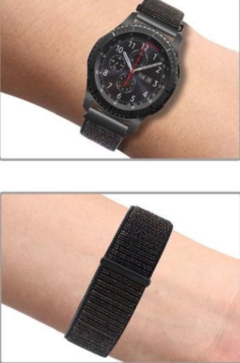 Нейлоновий ремінець Primo для годинника Samsung Gear S3 Classic SM-R770 / Frontier RM-760 - Black | Зображення 3