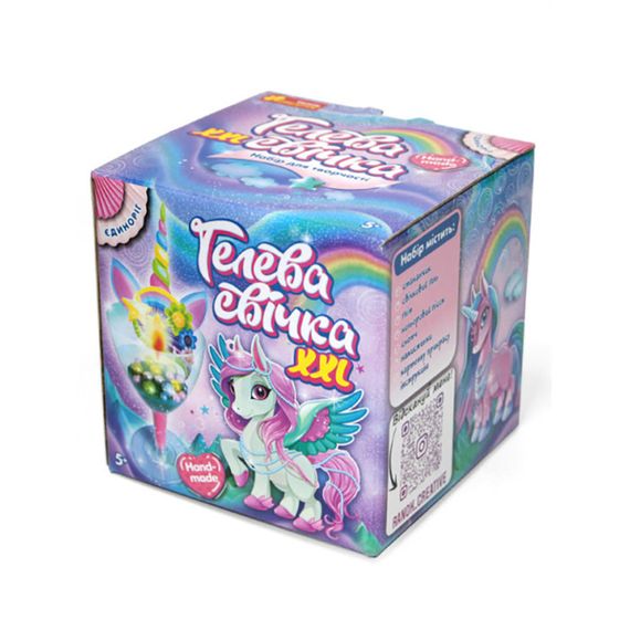 Гелевая свечка в стаканчике "Единорог" 10100523У своими руками | Зображення 5