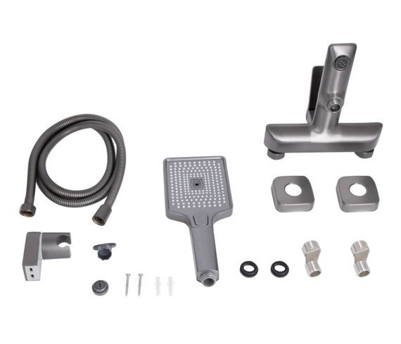 Змішувач для ванни Qtap Presto (з душовим гарнітуром) QTPRE259GRP45584 | Зображення 5