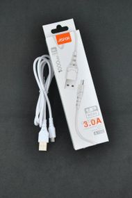 Кабель USB Micro Aspor A100 3A 1m (круглий) White