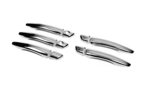 Накладки на ручки (нерж) 4 шт, OmsaLine - Итальянская нержавейка для Citroen Jumpy/Dispatch 2017↗ гг. | Зображення 3