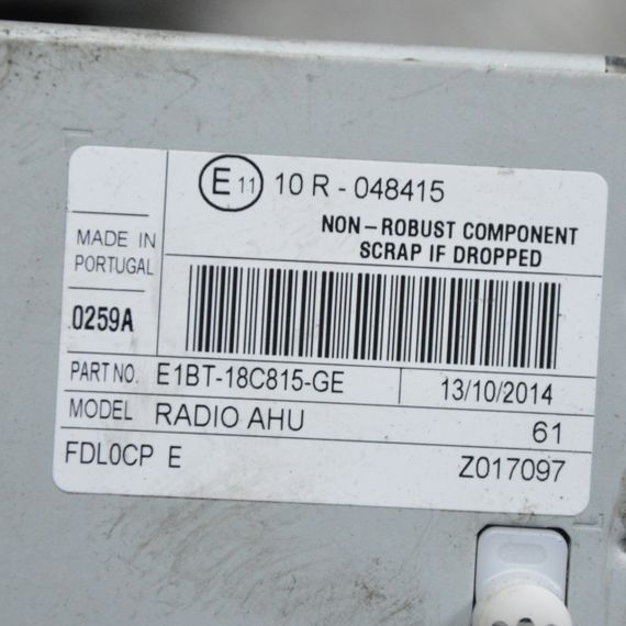 Магнітола штатна Ford Fiesta VII C-Max II 2008-2017 Автомагнітола Форд Фієста 7 Ц-Макс 2 E1BT18C815GE | Зображення 2