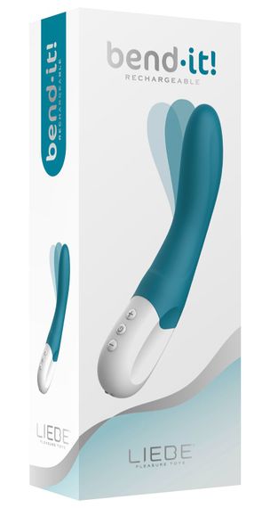 Вібратор точки G Liebe Bend It Rechargeable Ocean Blue, 10 режимів, дуже потужний, гнучкий стовбур | Зображення 3