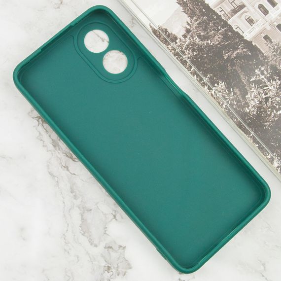 Силиконовый чехол Candy Full Camera для Oppo A38 / A18 Зеленый / Green | Зображення 2