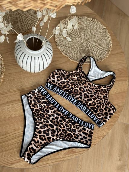 Леопардовий комплект для дівчат plus size | Зображення 5