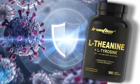 L-теанін та L-тирозин IronFlex L-Theanine + Tyrosine 90 caps | Зображення 2