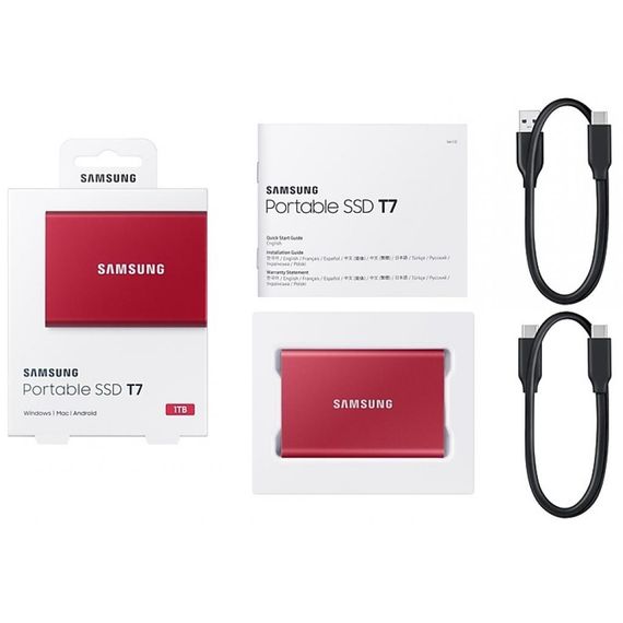 Накопичувач SSD USB 3.2 1TB T7 Samsung (MU-PC1T0R/WW) | Зображення 9