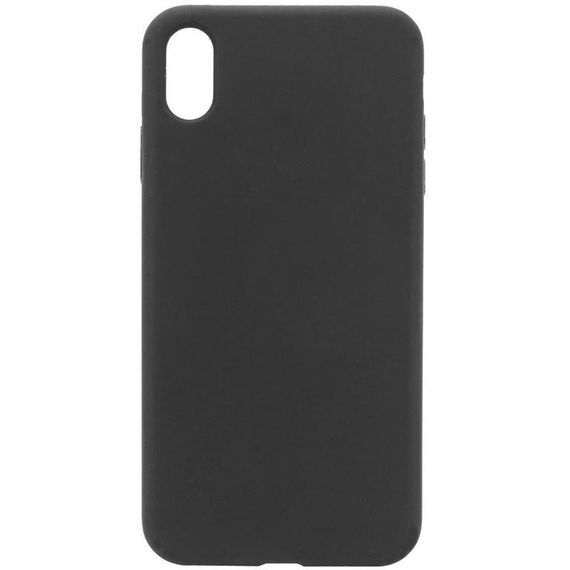 Чохол Silicone Case Full Protective (AA) NO LOGO для Apple iPhone X / XS (5.8") Чорний / Black