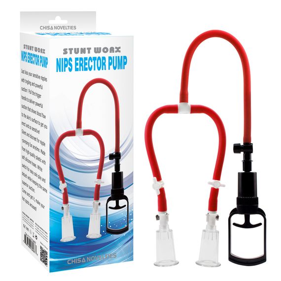 Помпа для сосков Chisa Stunt Worx Nips Erector Pump механическая sexstyle