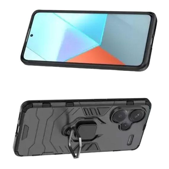 Чехол бампер Primolux Ring Armor для Xiaomi Redmi Note 13 Pro Plus 5G - Black | Зображення 2
