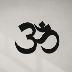 Панно декоративная картина на стену Знак Ом 400х300 acr-p000243