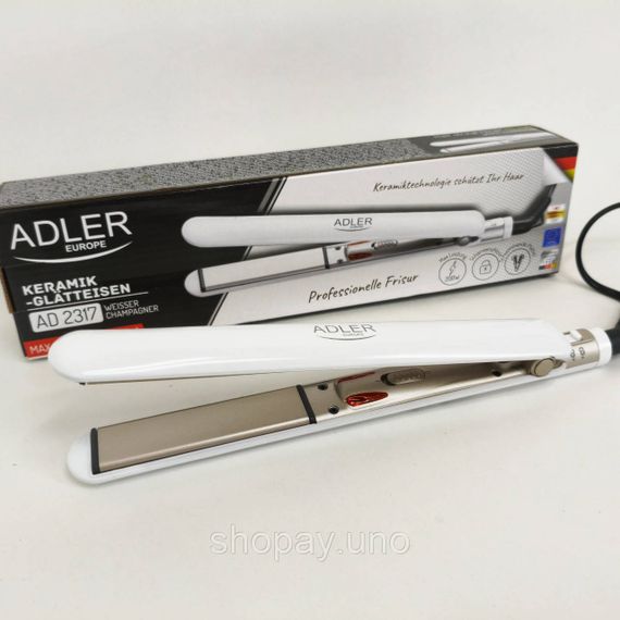 Выпрямитель для гладкости волос ADLER AD-2317 200Вт, Утюжок гофре плойка для укладки MB-93 | Зображення 3