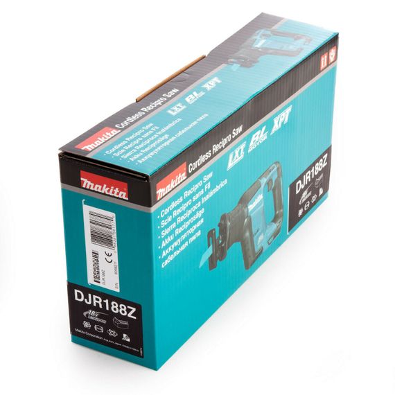 Пила шабельна акумуляторна Makita DJR188Z (20 мм, 3000 об/хв, 460 Вт, BL, LXT, без акумуляторів та зарядного пристрою) | Зображення 3