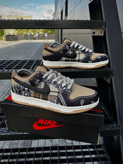 Кросівки Nike SB Dunk Low x Travis Scott Cactus Jack кемел | Зображення 8