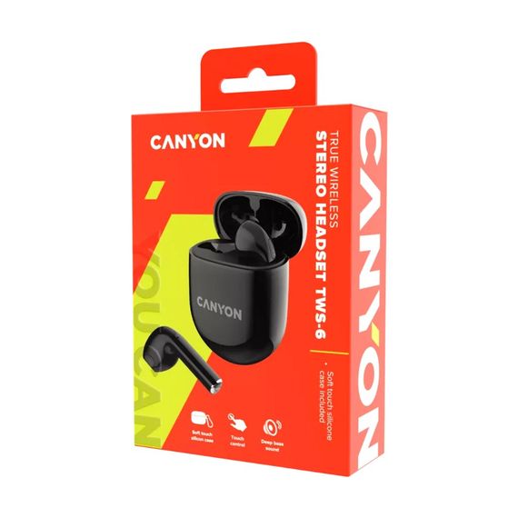 Навушники Canyon TWS-6 Black (CNS-TWS6B) | Зображення 5