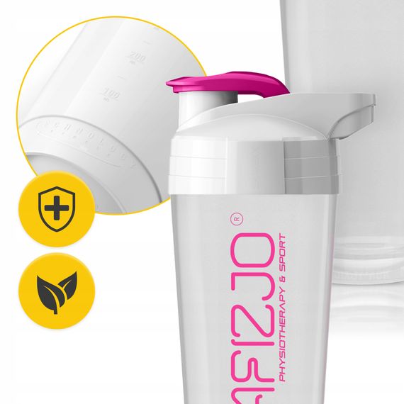 Шейкер спортивний 4FIZJO Ultra 700 мл White/Pink (P-5905973407069) | Зображення 4