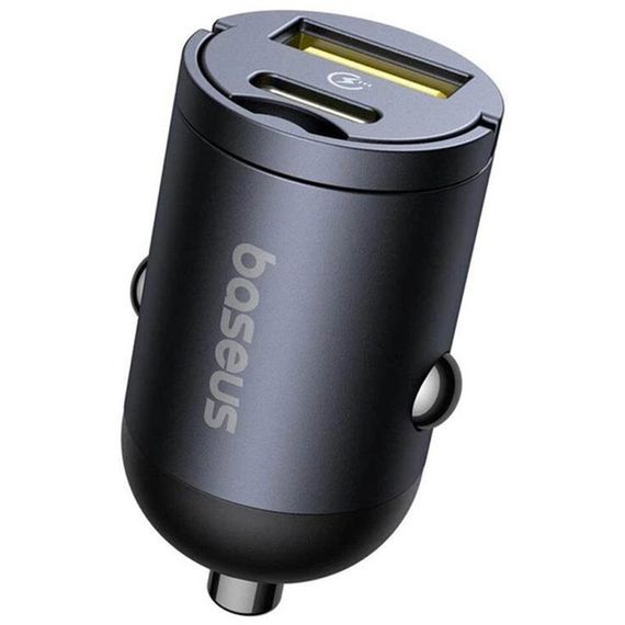 АЗП Baseus Tiny Star Mini 30W (1USB-A/1C) (C00035001121) Cosmic Black | Зображення 3