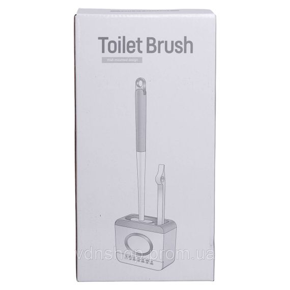 Силіконовий йоржик для туалету настінний 13×5.5×42 (см) йорж для унітазу силіконовий із щіткою йоржик для унітазу HP-35015-48DG | Зображення 9