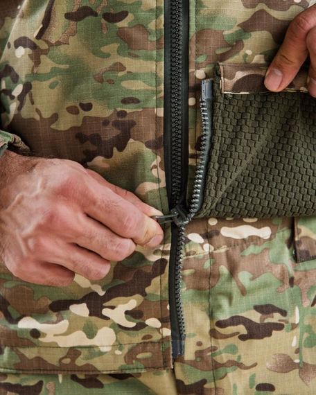 Зимний тактический костюм горка мультикам теплый военный костюм зимний на флисе форма для охоты | Зображення 5