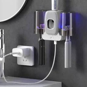 Тримач настінний для зубних щіток +2 чашки TOOTHBRUSH HOLDER