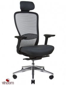 КРЕСЛО KRESLALUX IN-POINT ALU BASE (BLACK  M60999) ЭРГОНОМИЧНОЕ