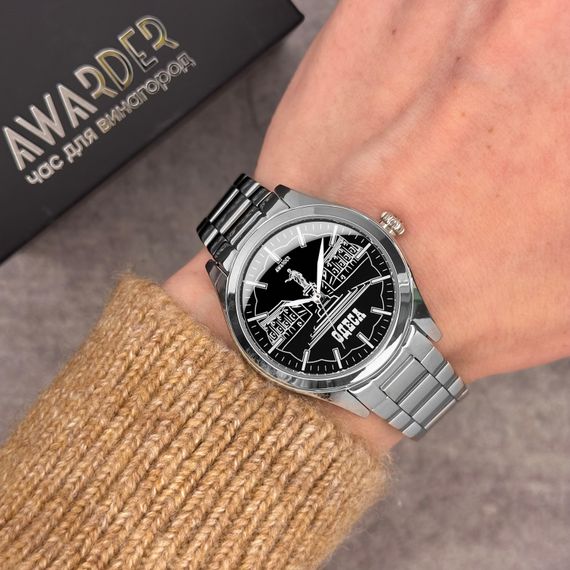 Жіночий годинник Awarder 035 Одеса I Silver-Black | Зображення 2