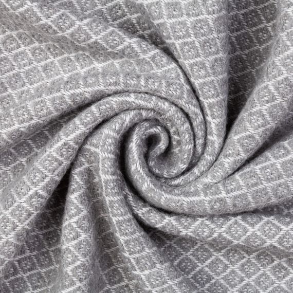 Плед бавовняний Gala світло-сірий Love You 140 x 200 см | Зображення 2