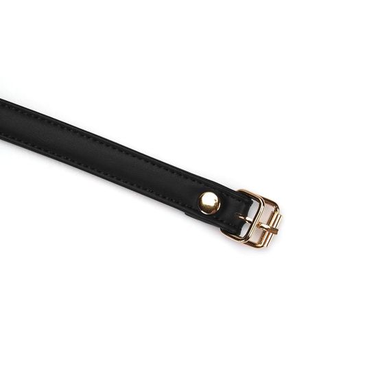 Маска на очі Liebe Seele Black Organosilicon Blindfold, екошкіра Sex Aura | Зображення 3