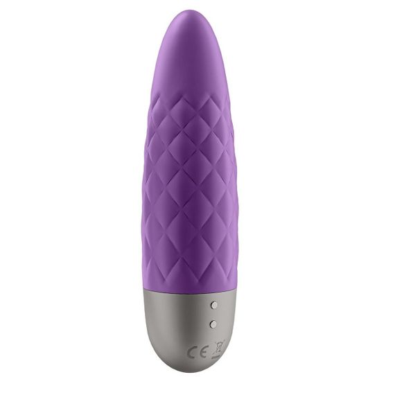 Мінівібратор Satisfyer Ultra Power Bullet 5 (Фіолетовий): Ультра-потужний, з широкою головкою для точної стимуляції | Зображення 3