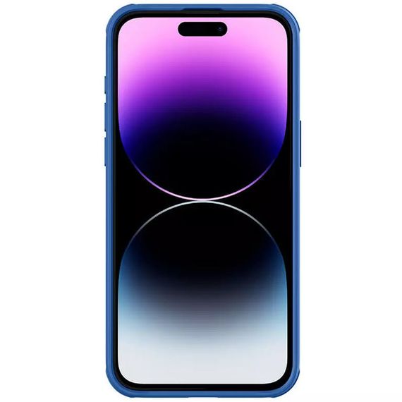 Карбоновая накладка Nillkin CamShield Pro Magnetic для Apple iPhone 15 Pro Max (6.7") Blue | Зображення 4