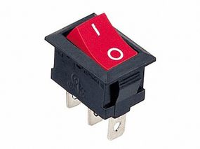 Переключатель KCD1-102 R/B 1 клавиша красный Ny95500674