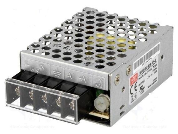 Блок живлення Mean Well RS-15-5 (15 W 3A 5V IP20) Series "RS"