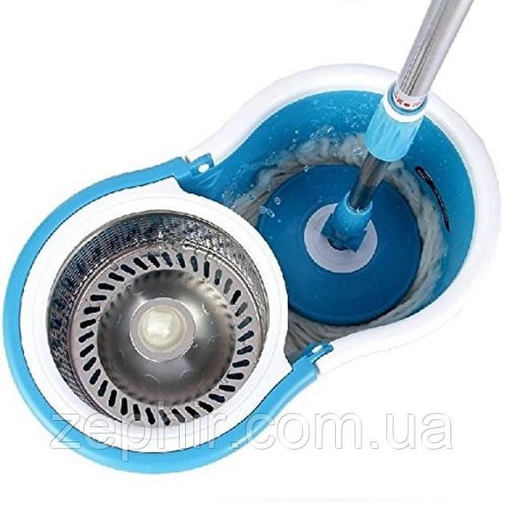 Швабра з відром з автоматичним віджиманням і смужкою Spin Mop з центрифугою