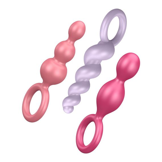 Набір анальних іграшок Satisfyer Plugs (set of 3) - Booty Call, макс. діаметр 3 см Sex Aura
