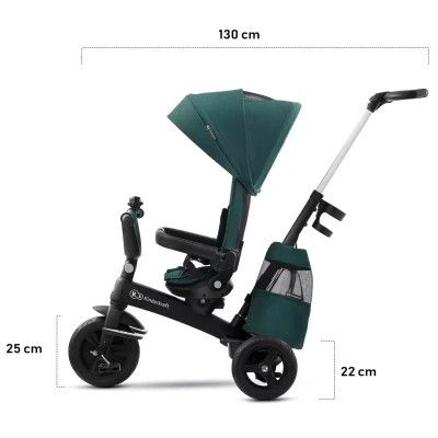Детский велосипед Kinderkraft Easytwist Midnight Green (KKRETWIGRE0000) (5902533914500) | Зображення 2