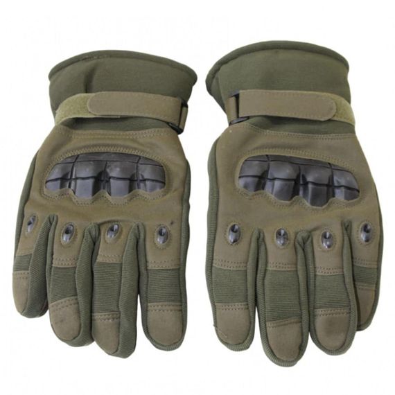 Зимние тактические перчатки с сенсорным пальцем, Размер L / Полнопалые водонепроницаемые перчатки на меху | Зображення 2