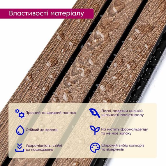 Рейка декоративна PS 2900х115х12мм Горіх SW-00001739 | Зображення 3