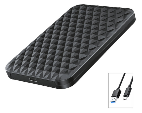 Зовнішня кишеня Orico для HDD / SSD 2.5" 2520C3-BK-EP USB Type-C - Black | Зображення 1