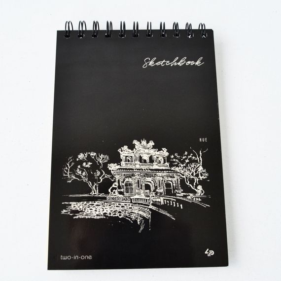 Скетчбук 4Profi Two in one sketch book Jerusalem 40 аркушів чорний та кремовий папір 903245 | Зображення 1