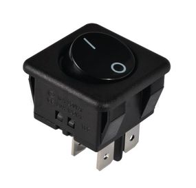 Переключатель KCD2-10-201 B/B 1 клавиша черная круглая Ny95500799
