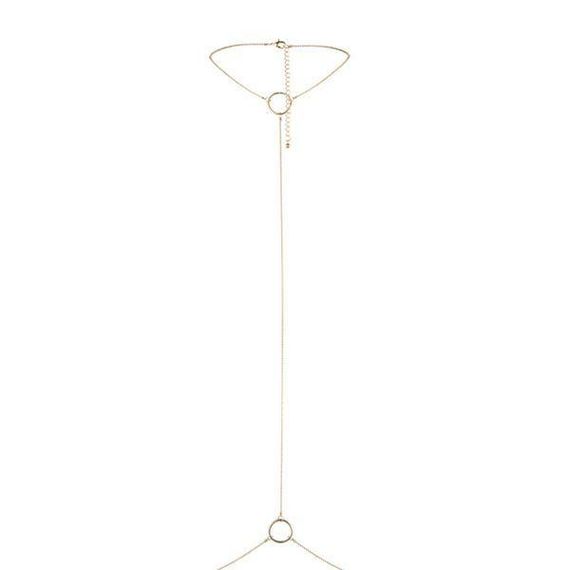 Ланцюжок-прикраса на шию і пояс Bijoux Indiscrets Magnifique I Body Chain - Gold | Зображення 1