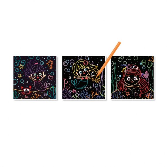 Набір для творчості гравюри "Русалки" 300216, 3 гравюри в наборі