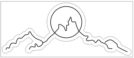 Неоновий світильник Гори 1350х550 acr-n000095 | Зображення 2
