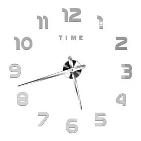 Настінний 3D годинник ZH172510, 90cm, Silver
