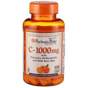Вітамін C Puritan's Pride Vitamin C-1000 mg with Bioflavonoids & Rose Hips 100 Caplets