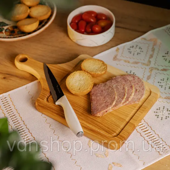 Кухонная разделочная доска деревянная 35×20 см с прямоугольной основой C7W250350 | Зображення 2