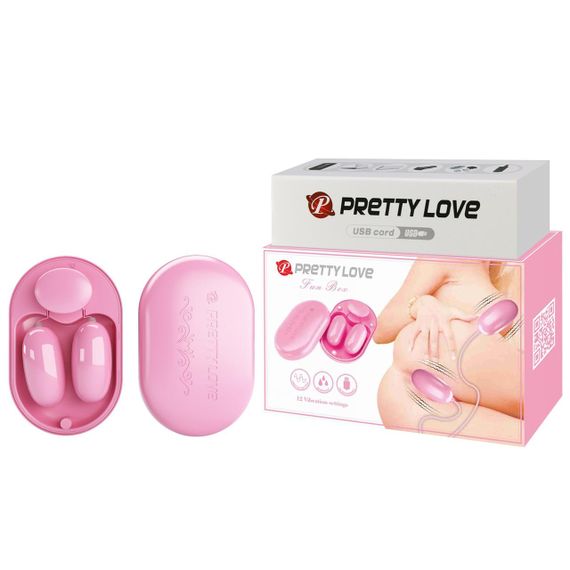 Вброяйцо PRETTY LOVE - Fun Box Pink, 12 vibration functions sexstyle | Зображення 7