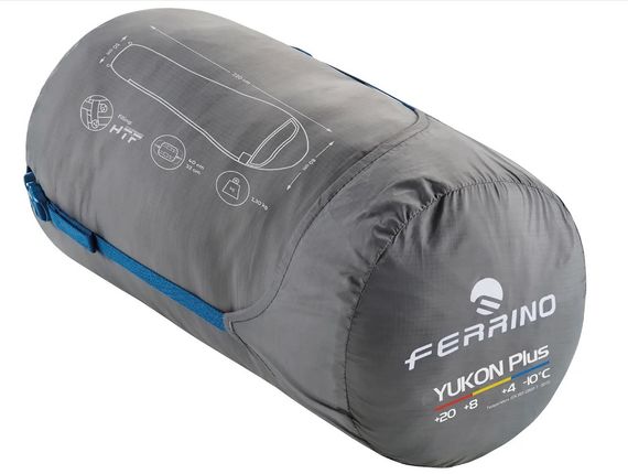 Спальний мішок Ferrino Yukon Plus/+4°C Blue Left (86357NBBS) | Зображення 1