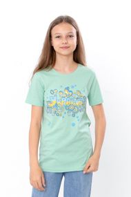 Футболка дитяча "Україна" Носи своє 170 Зелений (p-3625-158870)